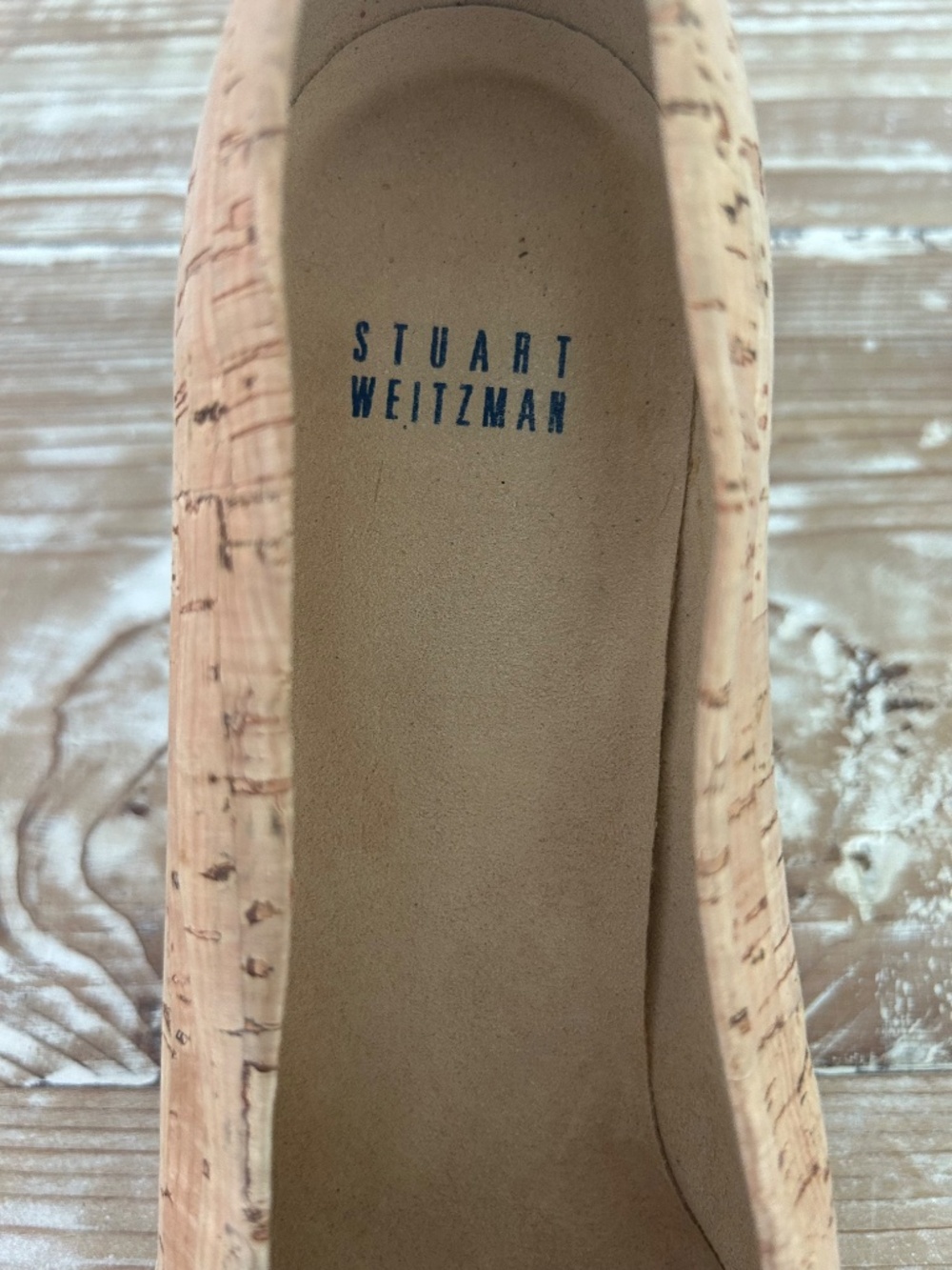 NWOB Stuart Weitzman Women's Cork Slip-On Pumps Sz 10 - Picture 5 of 7